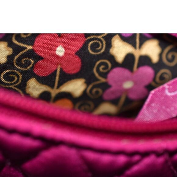 Vera Bradley Magenta Quilted Hipster Trendy Crossbody/Shoulder Bag Purse - Picture 4 of 6
